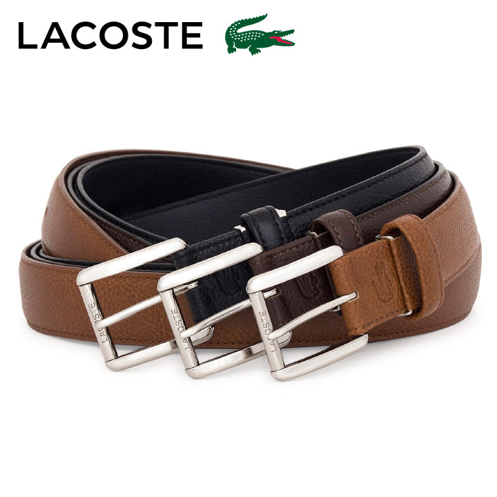 LACOSTE ベルト メンズ ラコステ ベルト Lサイズ メンズ LB84460 日本製 LACOSTE | 本革 レザー Lサイズ[bef]