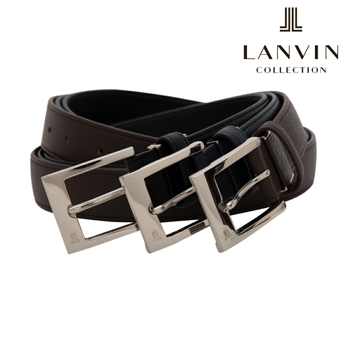 ランバンコレクション ベルト JLMB1200 LANVIN COLLECTION メンズ 本革 日本製