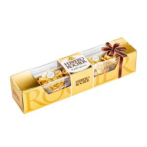 フェレロ ロシェ T-5 62.5g(5粒)入り プチギフトサイズ 手軽なギフトとして大活躍! チョコレート バレンタイン ホワイトデー クリスマス FERRERO ROCHER