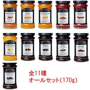 ＜br＞全種　サン ダルフォー オーツフルーツ　スプレッド11種セット（170g×11種）＜br＞ブルーベリー　ストロベリー　オレンジママレード　フォーフルーツ　アプリコット　カシス　ラズベリー　アップルシナモン　パイン＆マンゴ　グレープ　ブラックチェリー　ジャムのサムネイル