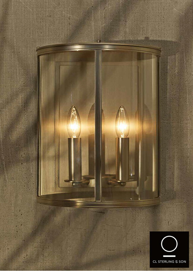 【おしゃれな高級屋外照明】GC E66L LB ROUND EXTERIOR SCONCE（GILETTE COLLECTION）【アメリカの照明ブランド CL STERLING & SON JAPAN（シーエルスターリングアンドサン）正規販売代理店】