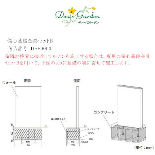 ルアン用偏心基礎金具セットB 商品番号：DPP0003