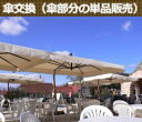 【ガーデンパラソル】イタリアFIM社/カプリ・レーニョ 交換用スペアパラソル ※パラソル本体ではありません。【キャンバス本体、一式、傘骨、ウインチ、操作ハンドル...