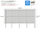 スクリーンフェンスセット価格・隙間32mmタイプ/サイズ:H1400×W4000 ※4スパン(S1/F1角材50×30・胴縁C30+C25・アルミ支柱75角・75角キャップ・必要ビス)【個性的な縦格子フェンス プライバシーフェンス 和風モダン ムク材 無垢材 ネオカットウッド 高儀】