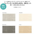「レアンタイル300×600」入数:8枚、実寸サイズ:298×600××t9.5mm、品番:LAXPL-3060-1F,-2F,3F,4F、ノンスリップ仕様 C...