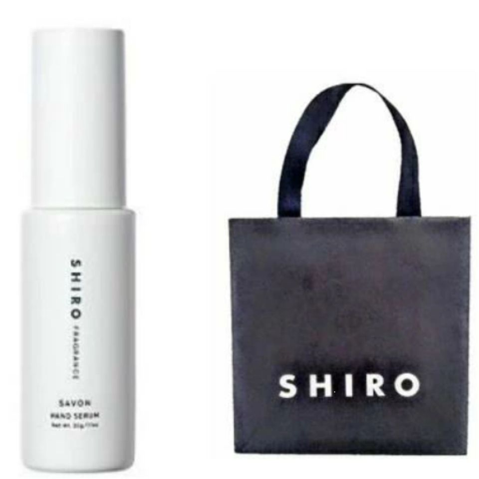 【手提袋付 送料無料】shiro ハンド美容液 ●サボン● 30g ＜ハンドクリーム＞ シロ しろ Hand Serum siro ハンドセラム ※商品は予告なくリニューアルいたします。