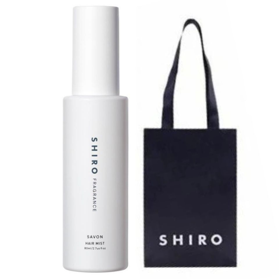 シロ ヘアミスト 【手提袋付】shiro ヘアミスト ●サボン● 80ml ＜髪の美容水＞　savon　シロ　しろ　siro　リニューアル商品