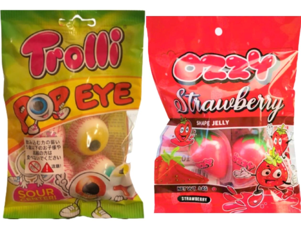 【選択】Trolli 目玉グミ or OZZY イチゴグミ トローリ ポップアイ プラネットグミ 目玉グミ OZZY オージー イチゴグミ 韓国モッパン ASMR YouTube　お菓子 プレゼント　ハロウィン クリスマス