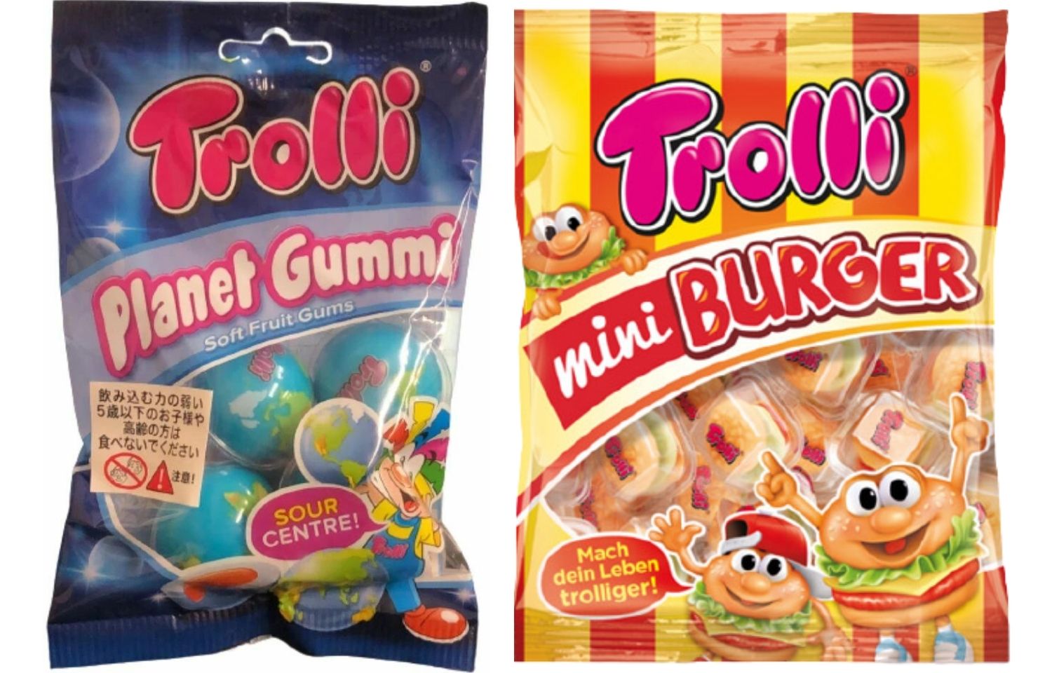 【選択】Trolli 地球グミ or ミニバーガーグミ トローリ ポップアイ プラネットグミ 地球グミ バーガーグミ ハンバーガーグミ 韓国モッパン ASMR YouTube　お菓子 プレゼント　ハロウィン クリスマス