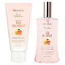 ピンクGF【セット・ハンド＆スプレー・送料無料】フェルナンダ 『ピンクグレープフルーツ』Fragrance Body リッチハンドクリーム/ボディスプラッシュ