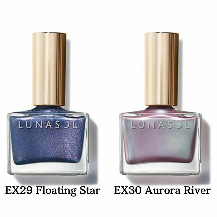【選択・2022クリスマス】LUNASOL（ルナソル）ネイルポリッシュ『EX29 Floating Star / EX30 Aurora River』　Theater in the Sky（天空の劇場）クリスマスコフレ2022のサムネイル