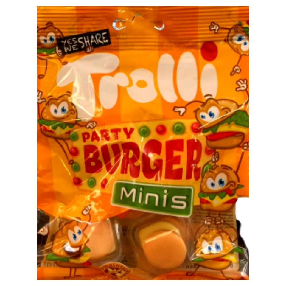 袋タイプ【送料無料】Trolli トローリ ハンバーガーグミ　お菓子 プレゼント　ハロウィン バーガーグミ グミバーガー ミニバーガーグミ