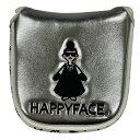 ハッピーフェイス ゴルフ マレットパターカバー マグネット センターシャフト対応 HAPPY FACE H-467 (372073) アップラーク(Uplark)