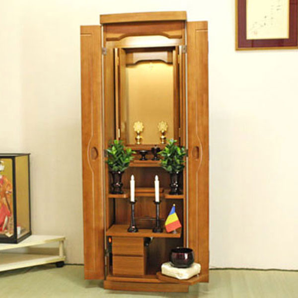 ポピー・オーク 家具調仏壇 創価学会 特装御本尊様対応【送料＆設置無料】モダン 和室 洋室 リビング