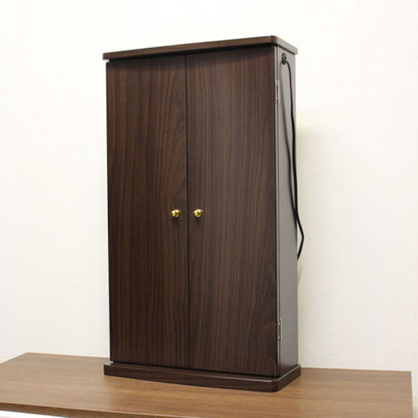 エルグラン・ウォールナット調 LED照明 上置き仏壇 創価学会 特装御本尊様対応 コンパクト