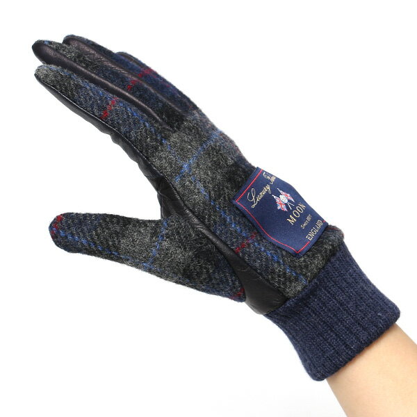 在庫あり 英国ムーンツイード イタリア製羊革にカシミア100 裏地と品質にこだわったレディース国産革手袋 彼女や妻へのプレゼントに最適なブランド化粧箱付 スマホにも対応 手袋 レディース スマホ ムーン Moon ツイード イタリアラム 羊革 カシミア裏地 暖かい 防寒