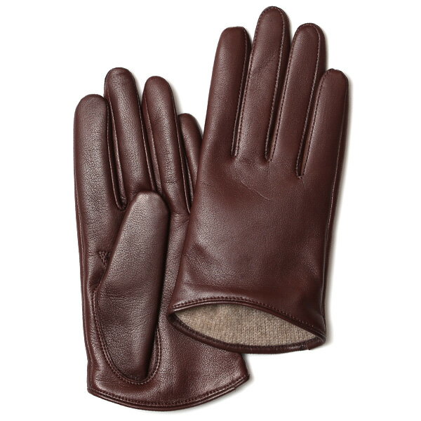 手袋 レディース 本革 カシミヤ裏地 ショート丈 防寒 革手袋 日本製 ブランド ブラウン 茶 茶色 30代 40代 50代 女性 通勤 ビジネス プレゼント 化粧箱付き おしゃれ 高級 KURODA(クロダ)