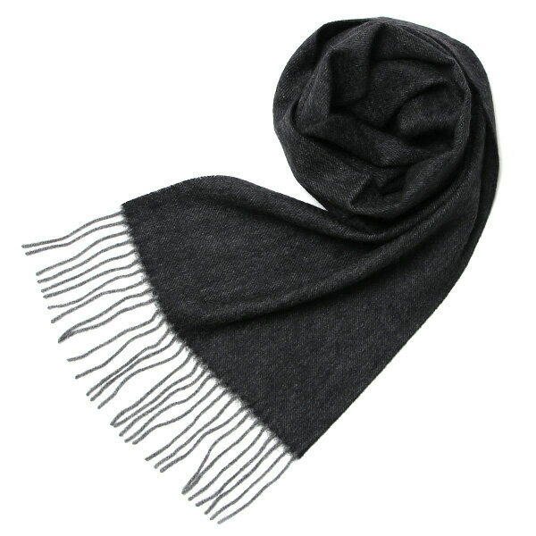 マフラー メンズ レディース カシミヤ100% 日本メーカー製 箱付き ブラック 黒 黒色 クリスマス ギフト..