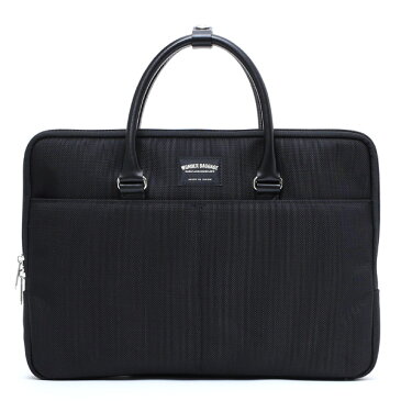WONDER BAGGAGE グッドマンズシリーズ スモール ビジネスバッグ ブラック 黒 黒色 ブリーフケース メンズ 本革 レザー 日本製 ブランド レディース ショルダー付き 小さめ 小ぶり A4 高級 軽量 大容量 鞄 ワンダーバゲージ
