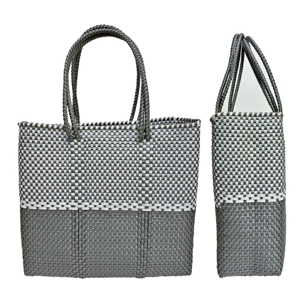 メルカドバッグ シルバー × ホワイト タッセル付き メルカドバッグ シルバー × ホワイト タッセル付き 楽天市場