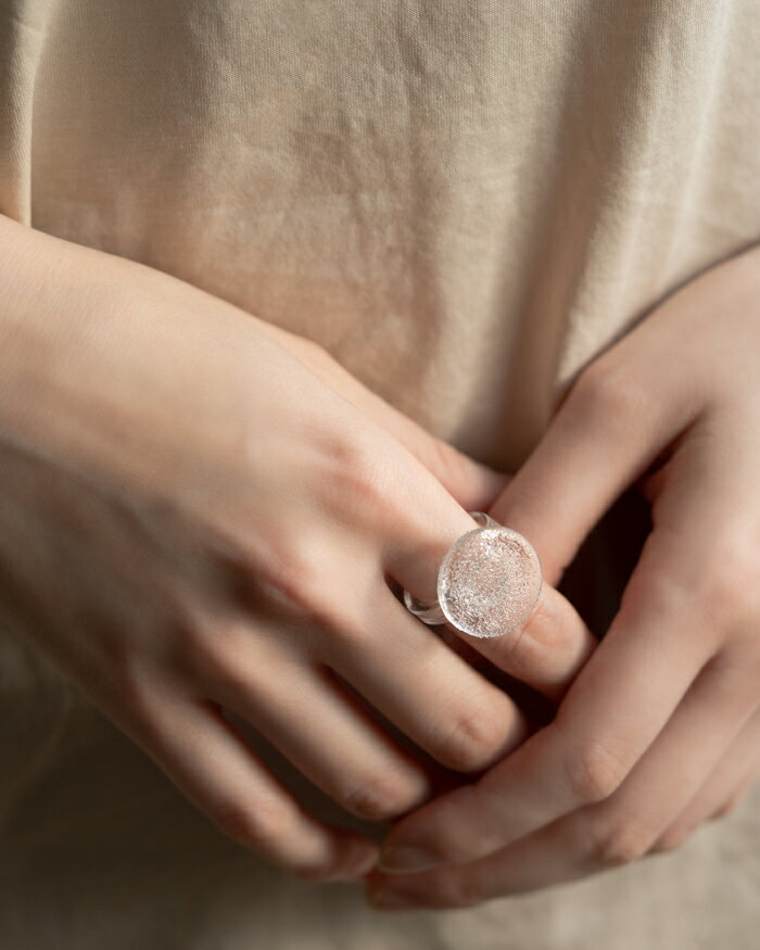 HARIO Lampwork Factory ハリオ リング【フルムーン】レディース/ガラス/アクセサリー/プレゼント/ギフトのサムネイル