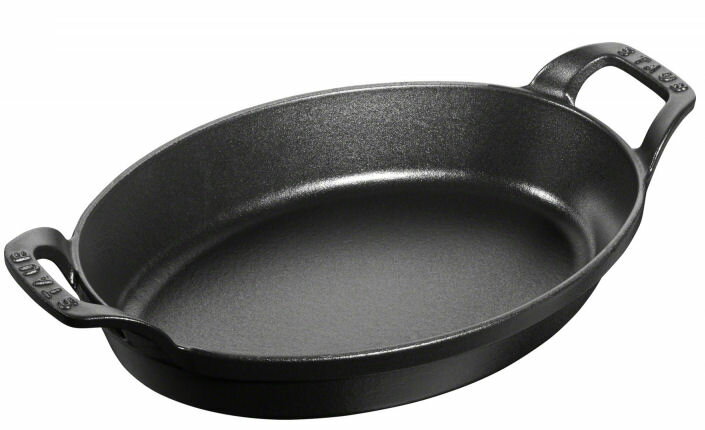 [日本正規品]ストウブ staub スタッカブルディッシュ オーバル 32cm ブラック グラタン皿