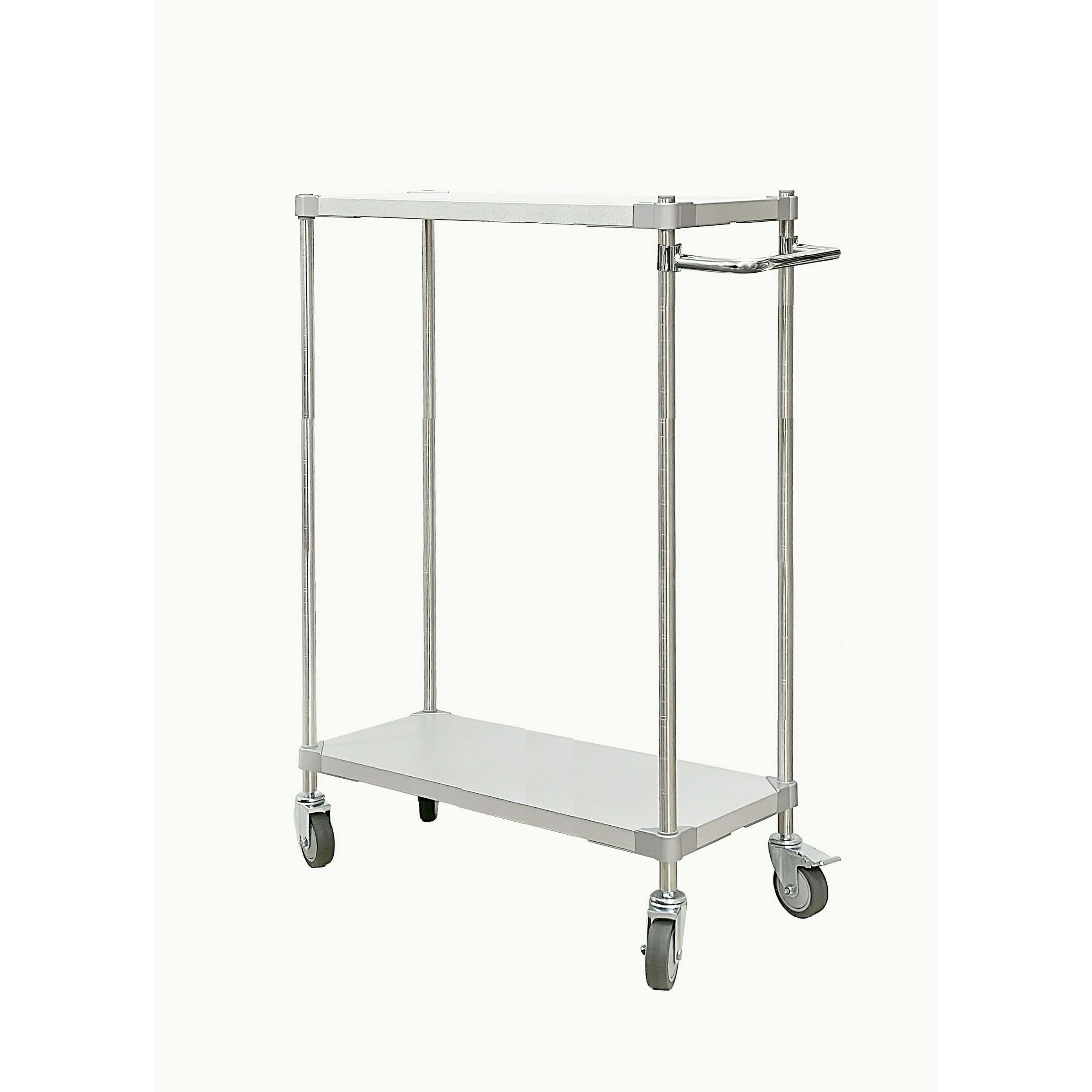 【PROFACE】ガルバリウムシェルフワゴン 2段 ワゴン 取手付き 奥行35cm　幅90cm 高さ135cm　衛生　食品..