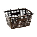 グリーンパル お買い物カゴ 35×47×25cm ブラウン ショッピング カゴ レジャー アウトドア ピクニック(3)
