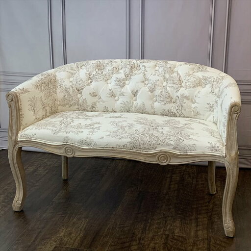 【 フレンチインテリア ソファ 】 ソファー エステサロン ネイルサロン Toile de Jouy トワルドジュイ 17700SF-JY02 【 フレンチインテリア ソファ 】 ソファー エステサロン ネイルサロン Toile de Jouy トワルドジュイ 17700SF-JY02