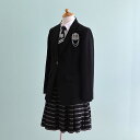 【レンタル】子供服 フォーマル レンタル 女の子【FG0094】【160】【黒/黒・グレーストライプ】【DECORA PINKYS】女の子 子供 スーツ レンタル/入学式/卒業式/卒園式/七五三/お呼ばれ/結婚式/冠婚葬祭/お受験服/激安/格安