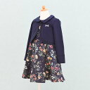 【レンタル】子供服 フォーマル レンタル 女の子【FG0115】【120】【紺/花柄】【nino】女の子 子供 スーツ レンタル/入学式/卒業式/卒園式/七五三/お呼ばれ/結婚式/冠婚葬祭/お受験服/激安/格安