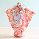 【レンタル】七五三 着物 3歳 女の子 フルセット レンタル【030140】【ピンク・水色/桜】七五三 レンタル 3歳/三歳/3才/女児/753