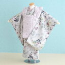 【レンタル】七五三 着物 3歳 女の子 フルセット レンタル【030165】【うすグレー・うすピンク/花】七五三 レンタル 3歳/三歳/3才/女児/753/激安...