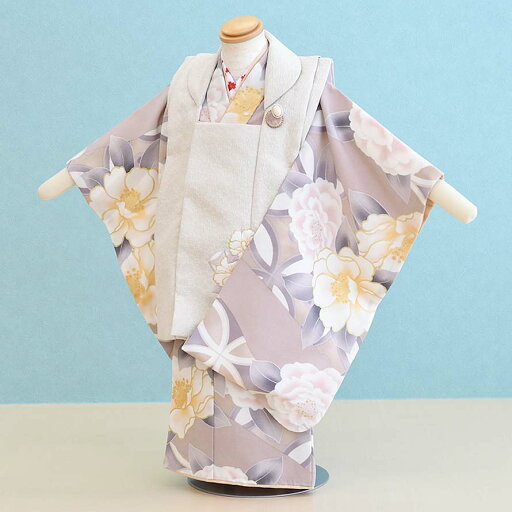 【レンタル】七五三 着物 3歳 女の子 フルセット レンタル【030183】【ピンクベージュ・ベージュ/花】七五三 レンタル 3歳/三歳/3才/女児/753 【レンタル】七五三 着物 3歳 女の子 フルセット レンタル【030183】【ピンクベージュ・ベージュ/花】七五三 レンタル 3歳/三歳/3才/女児/753