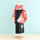 【レンタル】卒業式 袴 レンタル セット 女【SF0019】【赤/ぼたん・花柄|黒/刺繍・花柄】