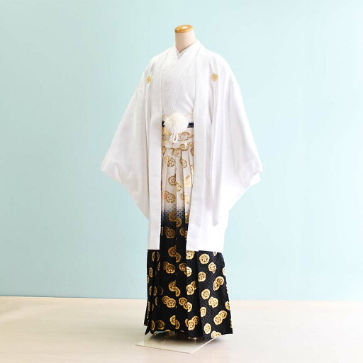 【レンタル】男性用 袴 レンタル 卒業式 結婚式 セット【DH0011】【白|黒・白/ぼかし・紋】羽織袴/紋付袴/メンズ袴 【レンタル】男性用 袴 レンタル 卒業式 結婚式 セット【DH0011】【白|黒・白/ぼかし・紋】羽織袴/紋付袴/メンズ袴