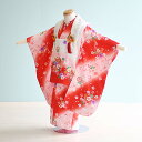 【レンタル】七五三 着物 3歳 女の子 フルセット レンタル【030008】【赤×白/花・鞠】七五三 レンタル 3歳/三歳/3才/女児/753/激安/格安