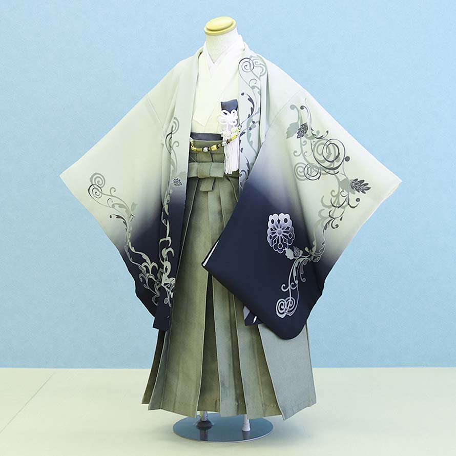 楽天東京レンタルいしょう　楽天市場店【レンタル】七五三 着物 5歳 男の子 フルセット レンタル【050148】【黄緑/若草】七五三 レンタル 5歳/五歳/5才/男児/753