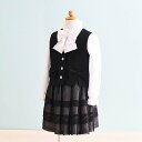 【レンタル】子供服 フォーマル レンタル 女の子【FG0001】【110】【黒/ベスト】女の子 子供 スーツ レンタル/入学式/卒業式/卒園式/七五三/お呼ばれ/結婚式/冠婚葬祭/お受験服