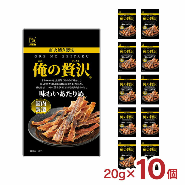 おつまみ あたりめ カモ井食品 俺の贅沢 味わいあたりめ 20g 10個 カモ井 日本酒 珍味 お菓子 つまみ 送料無料