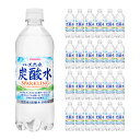 炭酸水 サンガリア 伊賀の天然水 炭酸水 500ml 24本 1ケース 送料無料