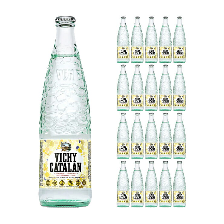 炭酸水 飲料水 ヴィッチーカタラン (天然炭酸) 500ml 20本 (1ケース) Vichy Catalan 瓶 スパークリング ミネラル ウォーター 送料無料 取り寄せ品