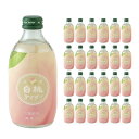 果実サイダー 豊潤白桃サイダー 300ml 24本 果実 サイダー 炭酸 瓶 友桝飲料 送料無料