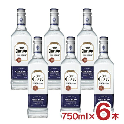 【7/4 20:00〜7/11 1:59 エントリーでP5倍】テキーラ クエルボ エスペシャル シルバー 750ml 6本 家飲み パーティー メキシコ アサヒビール 送料無料