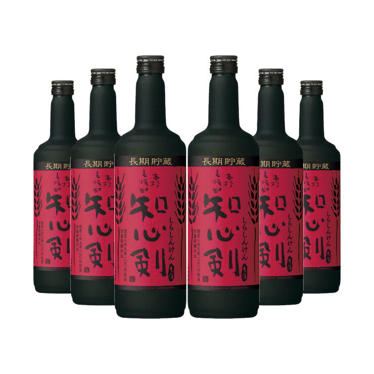 宝酒造 本格麦焼酎 知心剣 25度 720ml 6本 麦 むぎ 焼酎 取り寄せ品 送料無料