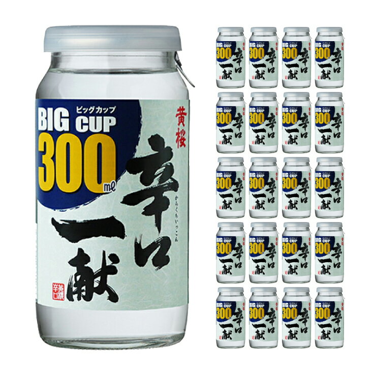 黄桜 辛口一献 ビッグカップ 300ml 20本 日本酒 取り寄せ品 送料無料