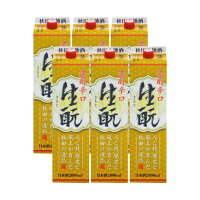 (株)北鹿 濃醇辛口 生もと 2000ml 6本 日本酒 普通酒 取り寄せ品 送料無料