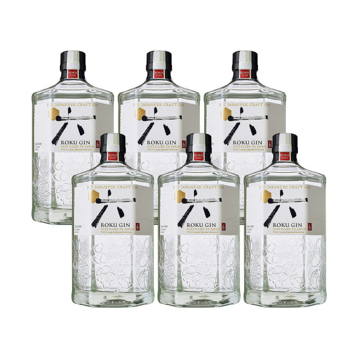 サントリー ジャパニーズクラフトジン 六（ROKU）700ml 47度 6本 1ケース サントリー 取り寄せ品 送料無料