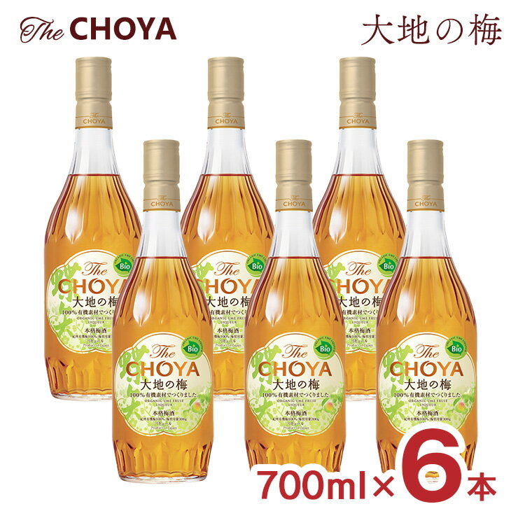 楽天東京酒粋梅酒 ザ・チョーヤ 大地の梅 700ml 6本 瓶 15度 The CHOYA チョーヤ リキュール 紀州有機梅100％ JONA有機認証 送料無料