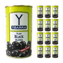 イバラ ブラックオリーブ 種有 缶 350g 12個 日興インターナショナル(株) 送料無料 取り寄せ品